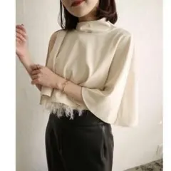 美品 ANAYI カットジャガード ブラウス シアー シースルー - メルカリ