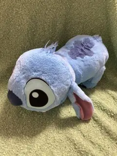 ディズニー　スティッチ　寝そべり　なでなでして　超BIGぬいぐるみ