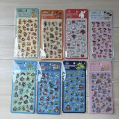 ディズニー　ぷくぷくシール　8点セット
