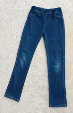 西松屋 スキニーデニム レギンスパンツ 140cm キッズ ジュニア