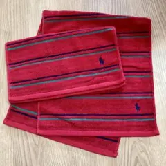 新品ポロラルフローレン フェイスタオル２枚セットPOLO