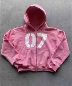 短丈ジップフーディ y2k archive opium 海外ストリート 00s