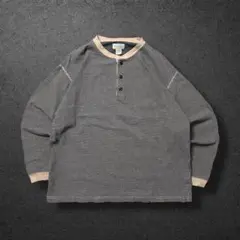 ウォンビン着用モデル SATUR ワッフルヘンリーネックTシャツ XXLサイズ