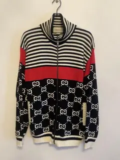 GUCCI ジャカード コットン ニット ジャケットブルゾンのサムネイル