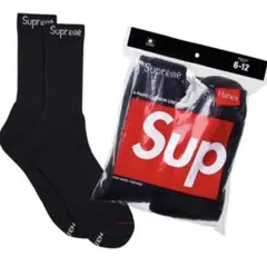 Supreme シュプリーム　ソックス 2足セット 靴下　6-12 新品