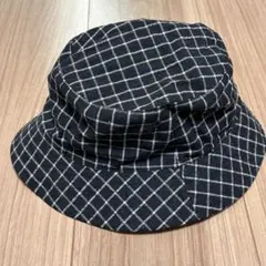 モリノリンクル　チェック柄 バケットハット ベビー帽子　52cm