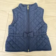 OLD NAVY キルティングベスト ネイビー 12-18M