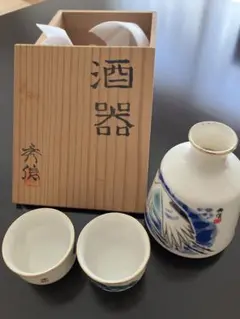 大島秀信 双鶴 徳利1点 お猪口（盃）2点セット - メルカリ