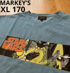 マーキーズ　スターウォーズコラボ　XL170 バックプリント半袖Tシャツ　ブルーのサムネイル