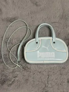 PUMA ライトブルー ハンドバッグ