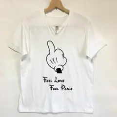 ライズリヴァレンス カットオフ ヘンリーネック feellove Tシャツ wh