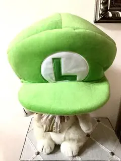 USJ / スーパーマリオ【ルイージ】ぬいぐるみハット 帽子 美品