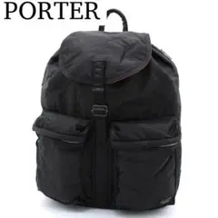 【良品】PORTER TANKER リュックサック バックパック ナイロン 黒