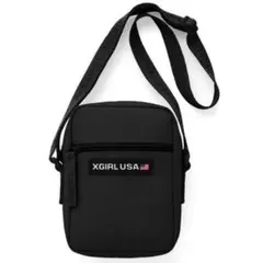 XGIRL エックスガール USA ブラック ショルダーバッグ 黒