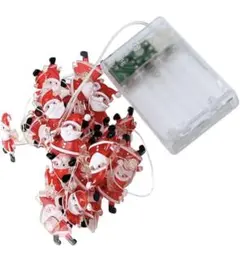 ✨イルミネーションライト XmasサンタクロースLEDストリングライト