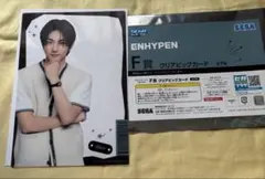 ENHYPEN セガラッキーくじF賞 クリアビッグカード　ジョンウォン