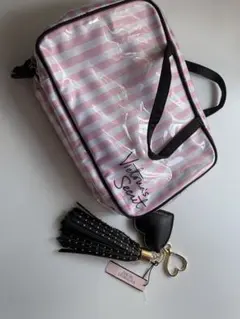 victoria's secret 旅行用ポーチ キーホルダー セット