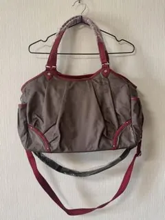 michael klein ブラウンと赤のバッグ