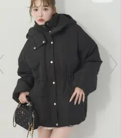 NICE CLAUP ミドルフェイクダウンジャケット レディース 新品未使用