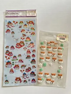 ✴︎希少　ハムスターシール2セット 平成レトロ　ハムちゃん