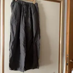 無印良品　麻　リネンワイドパンツ