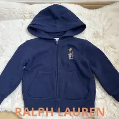 ポロベア刺繍 ネイビー トレーナー 18M