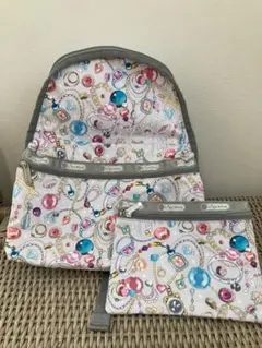 LeSportsac ビジューラブ　ハワイ限定柄　ポーチ付き