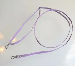 紫色 スマホ ショルダーストラップ