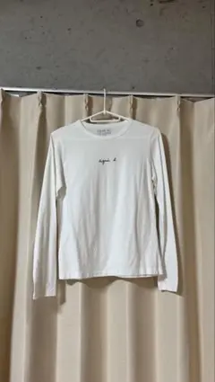 agnès b. ホワイト 長袖Tシャツ