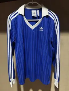未使用 adidas ピケ サッカー 長袖 Tシャツ ゲームシャツ Sサイズ