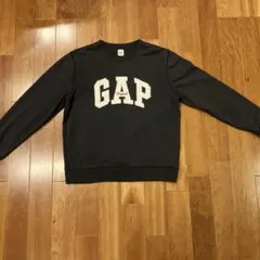 【人気】『GAP』/Original ロゴ刺繍 トレーナー Lサイズ ブラック
