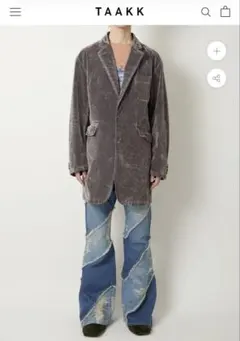 【定価5万円】元イッセイミヤケ TAAKK デニムフレアパンツのサムネイル