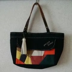 《かこ様専用》【訳あり】ハンドメイド　バッグインバッグ　パッチワーク　デニム