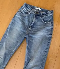 【美品】MOUSSY ストレートデニム ハイウエスト