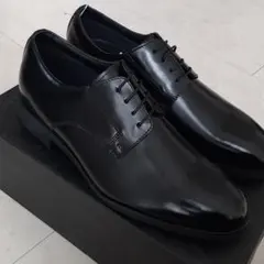 @ZINO 牛革 ビジネスシューズ 軽量通気性 黒 定価10000円