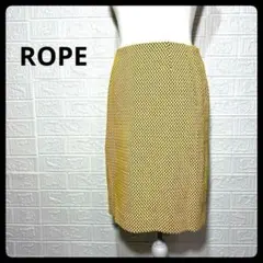 ROPE ロペ　レディース　美品　スカート　ひざ丈　イエロー　スタイリッシュ　春のサムネイル
