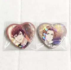 アイドリッシュセブン マリマリ ハート缶バッジ 狗丸トウマ 御堂虎於 セット