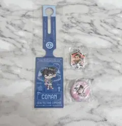 くら寿司 × 名探偵コナン　数量限定ラゲッジタグ 缶バッジ キーホルダー