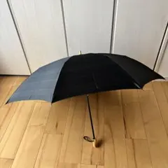 前原光榮商店 折りたたみ傘 ブルーグレー×マドラスチェック