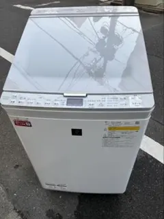 シャープ 縦型洗濯乾燥機 ES-PX8F-W 2021年8kg 備品・説明書付き シャープ 縦型洗濯乾燥機 ES-PX8F-W 2021年8kg 備品・説明書付き