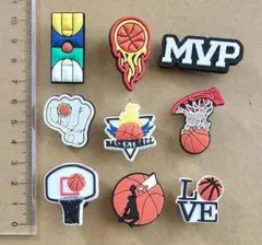 クロックス ジビッツ サンダルアクセサリー バスケットBasketballのサムネイル