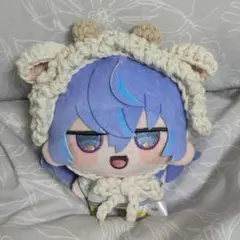ひつじヘッドドレス にじまるっと ぬい服 12cm 編み物 ひつじ 動物