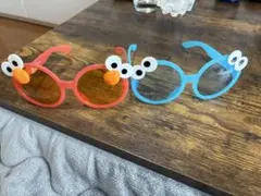 エルモ・クッキーモンスター 眼鏡セット