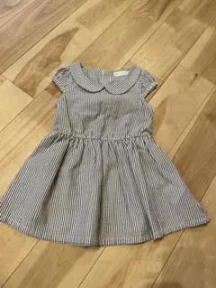 ストライプ柄ノースリーブワンピース 90cm