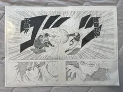 NARUTO 複製原稿 うずまきナルト うちはサスケ NARUTO 複製原画 少年ジャンプ原稿 第49号 うちはサスケ うずまき