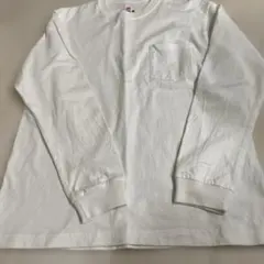 Hanes BEEFY-T ホワイト 長袖シャツ Lサイズのサムネイル