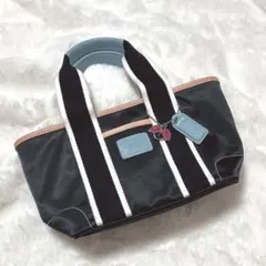 【美品】COACH ハンドバッグ ハンプトンズウィークエンド ブラック