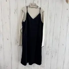 黒のベロアキャミソール　セットアップ