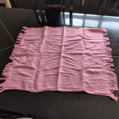 桜刺繍入り ピンク バンダナ スカーフのサムネイル