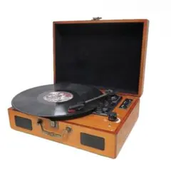 【新品】多機能レコードプレーヤー スピーカー内蔵